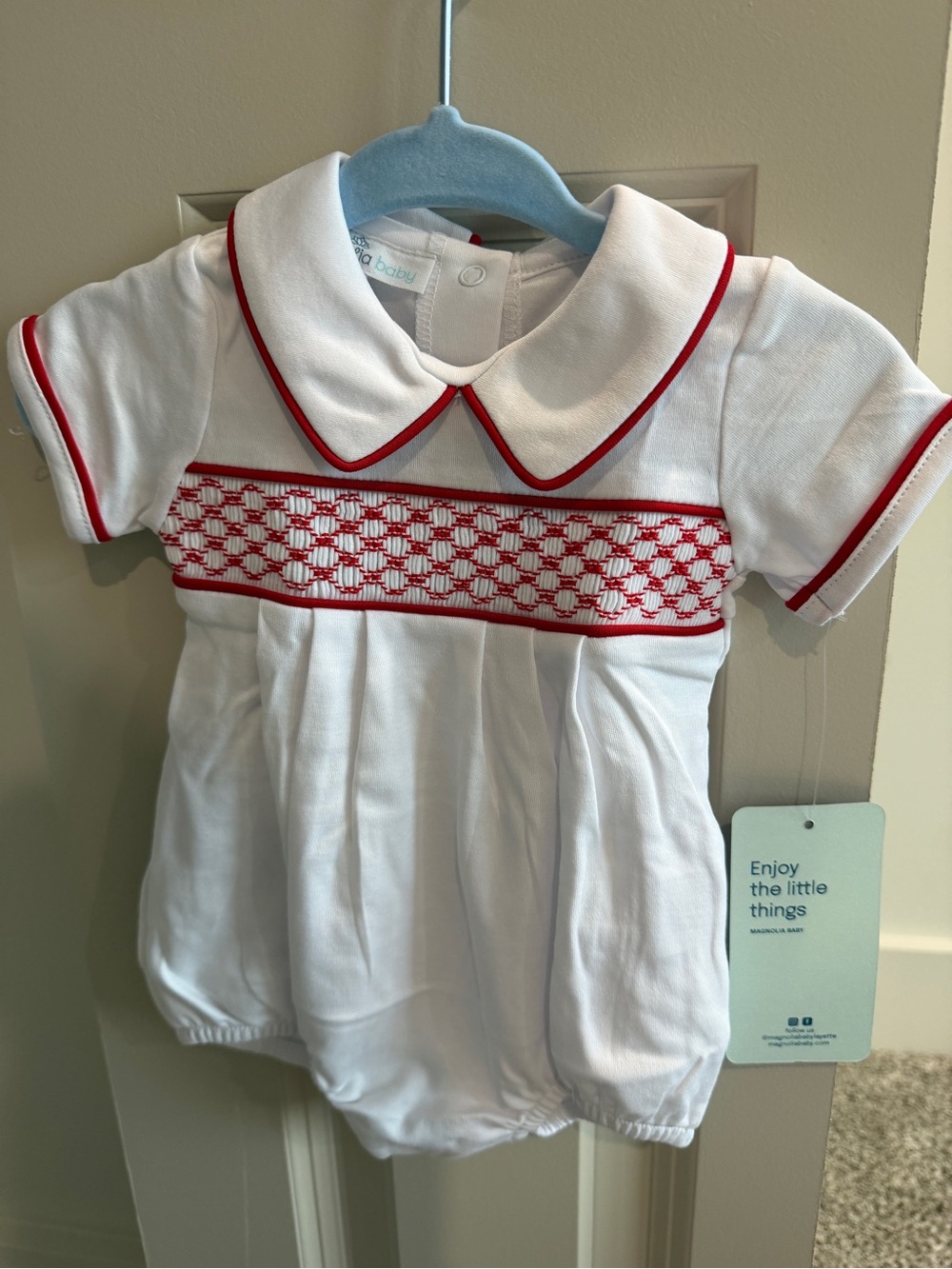 Boys Smocked Romper (NWT)